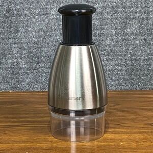 Cuisinart Push Down Quick Prep Food Chopper Stainless‎ Steel Manual Kitchen Tool
